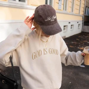 God Is Good Embroidered Sweatshirt